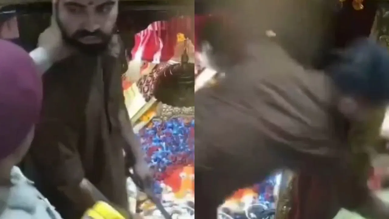 हिमाचल प्रदेश के चिंतपूर्णी मंदिर में मारपीट…गर्भगृह में सुरक्षाकर्मी ने पुजारी पर बरसाए थप्पड़, CCTV में कैद हुई घटना