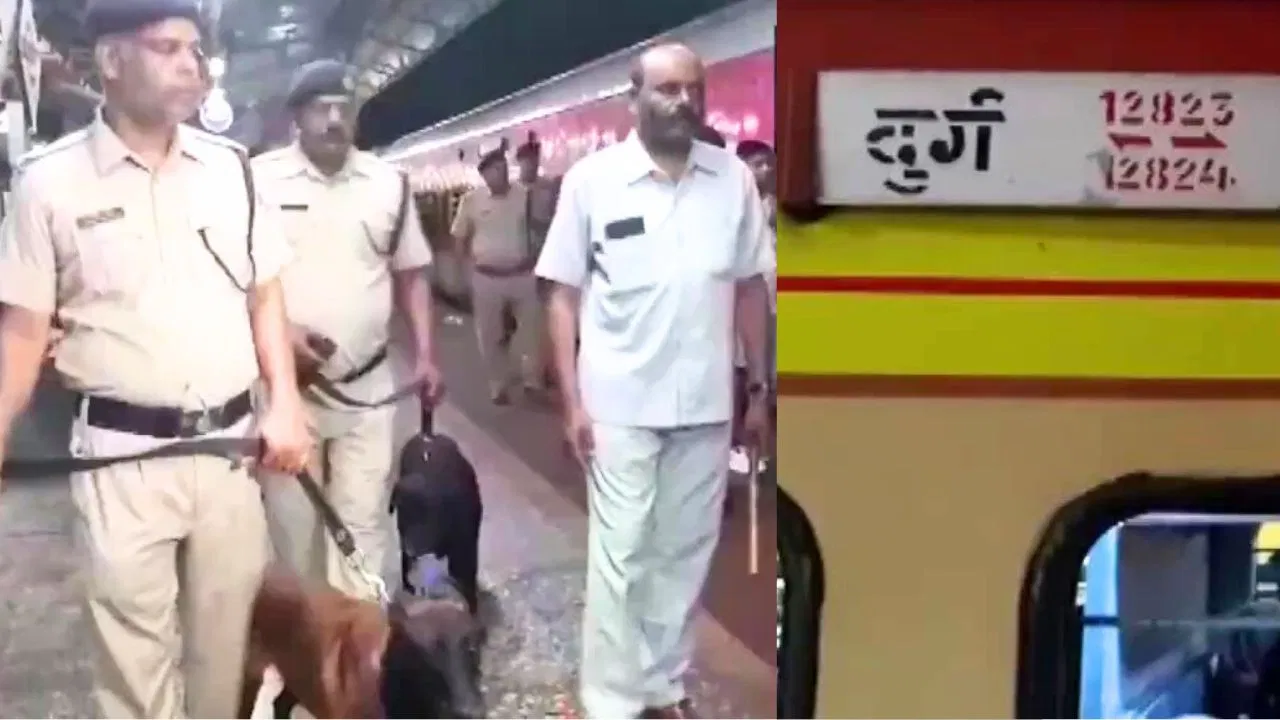 छत्तीसगढ़ संपर्क क्रांति में बम की खबर से हड़कंप, झांसी रेलवे स्टेशन बना छावनी