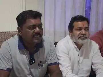खुर्सीपार स्टेडियम में शराब दुकान का विरोध:कांग्रेस पार्षद भूपेंद्र यादव बोले- जब तक नहीं हटाई जाती दुकान, तब तक जारी रहेगा विरोध