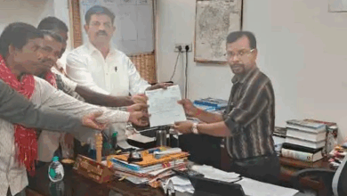 रायपुर के उद्योगपति पर विस्थापितों की जमीन हड़पने का आरोप:विधायक मंडावी बोले- 5 परिवारों की जमीन धोखे से अपने नाम की, इसकी जांच हो