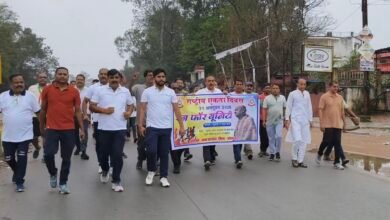 बारिश के बाद भी जमकर दौड़ा कटघोरा: सरदार वल्लभ भाई पटेल की 150वीं जयंती पर पुलिस की अगुवाई में ‘रन फॉर यूनिटी’ का आयोजन