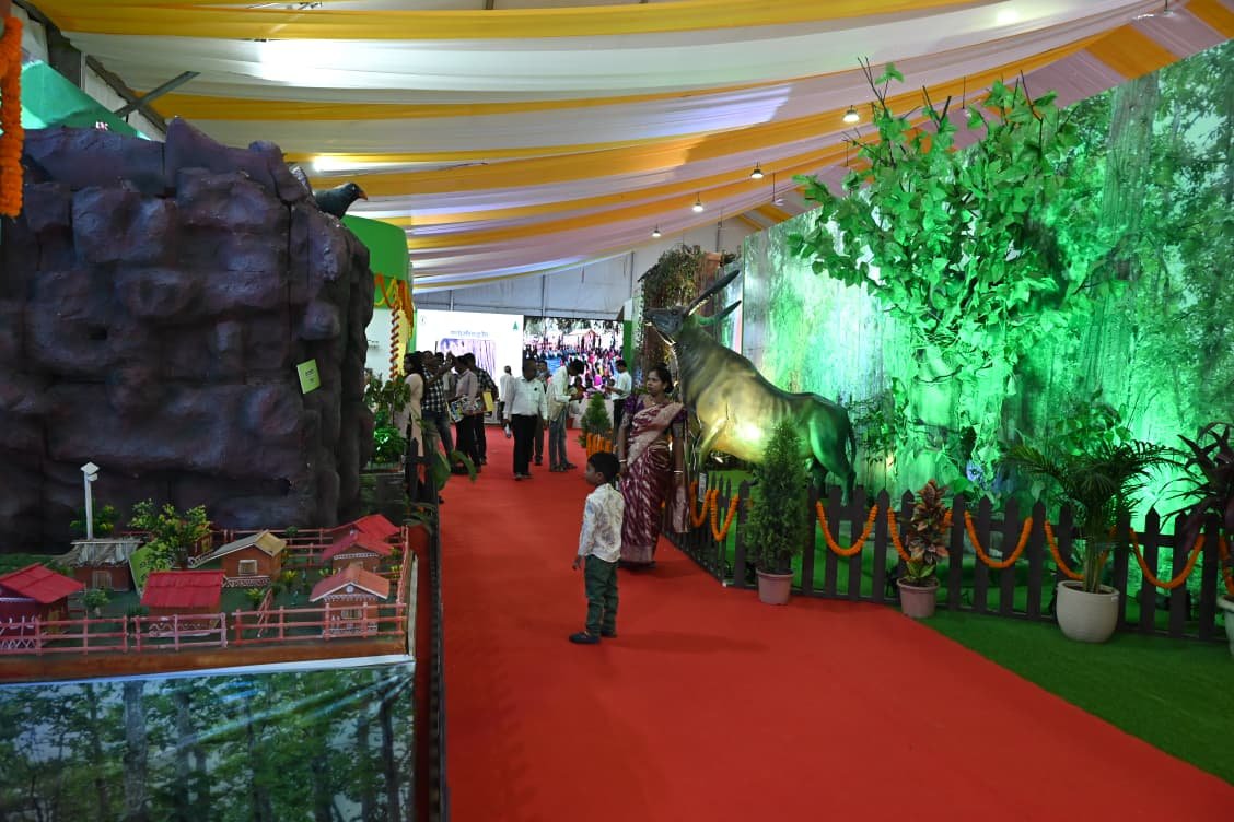 छत्तीसगढ़ राज्य स्थापना दिवस के रजत जयंती वर्ष पर “वन विभाग” का आकर्षक स्टाल केंद्र बना आकर्षण का केंद्र