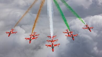 5 को सेंध लेक के ऊपर होगा सूर्य किरण एरोबेटिक का होगा एयर शो ,दो दिन कई फ्लाइट्स होंगी प्रभावित