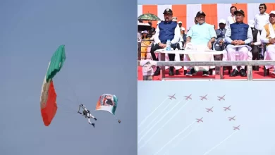 राज्योत्सव पर वायु सेना की टीम का रोमांचक एयर शो, सेंध जलाशय के ऊपर आसमां में गूंजा ‘जय जोहार’ और ‘छत्तीसगढ़िया सबले बढ़िया’