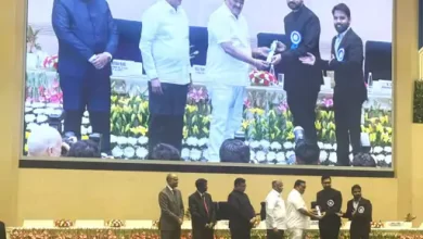 महासमुंद को जल संचय में प्रथम पुरस्कार, एक करोड़ प्रोत्साहन:राष्ट्रपति द्रौपदी मुर्मू ने कलेक्टर विनय कुमार लंगेह को किया सम्मानित