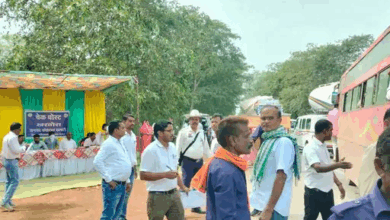 PM की सभा में जा रहे लोगों को कराया नाश्ता-पानी:बलौदाबाजार से आने वालों के लिए संडी चेकपॉइंट पर व्यवस्था