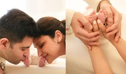 परिणीति चोपड़ा और राघव चड्ढा ने किया बेबी बॉय की दिखाई पहली झलक,किया नामकरण