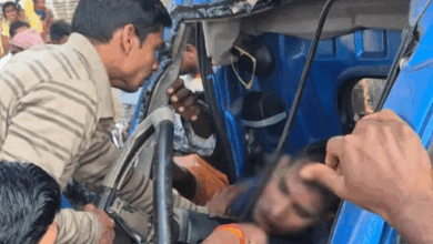 सारंगढ़ में पिकअप-हाइवा भिड़ंत, 2 की मौत:टेंट हाउस संचालक और एक महिला ने गंवाई जान, 2 घायल