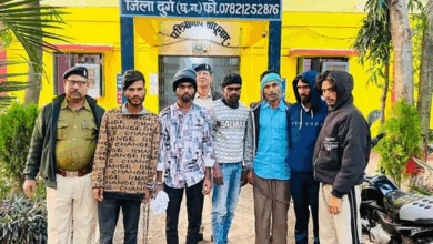 दुर्ग में मिर्ची पाउडर आंख में झोंक कर लूटे जेवर:6 आरोपियों ने आपस में बांटे सोने-चांदी के गहने, 9 महीने बाद पकड़ाए