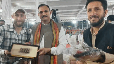 पहलगाम के हीरो नजाकत अली का राज्योत्सव में सम्मान:आतंकी हमले में छत्तीसगढ़ के 11 शैलानियों की जान बचाई थी