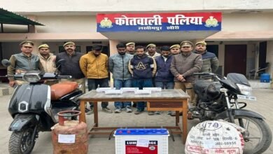 लखीमपुर खीरी: पलियाकलां में दो बड़ी चोरियों का खुलासा, चार आरोपी गिरफ्तार