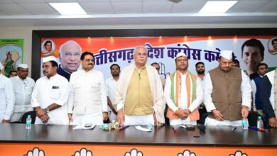 राजीव भवन में कांग्रेस का 141 वां स्थापना दिवस मनाया गया