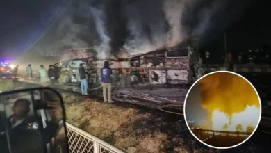 कर्नाटक में भीषण हादसा: ट्रक से टक्कर के बाद स्लीपर बस बनी आग का गोला, 9 लोगों की जिंदा जलकर मौत