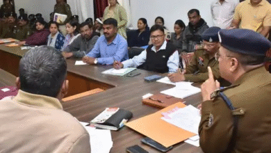 एसएसपी ने ली पुलिस अफसरों की समीक्षा बैठक:आम लोगों से अच्छा व्यवहार करने दिए निर्देश, बोले- मुंशी-मददगार सिर्फ परेशान करने के लिए नहीं हैं