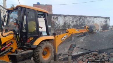 बहराइच में गरजा बुलडोजर , सरकारी जमीन से हटवाया गया कब्जा