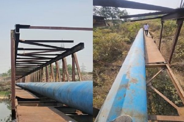 कोरबा में कबाड़ चोरों का आतंक: पैदल चलने वाली लोहे की रेलिंग काटकर ले गए, वार्ड पार्षद ने एसपी से की शिकायत