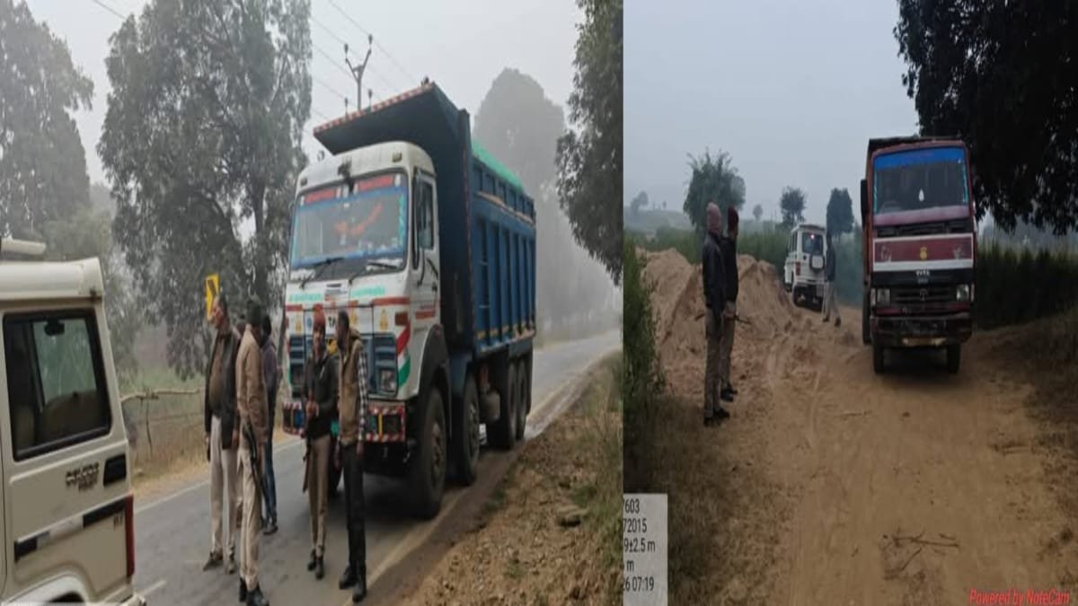 सीधी में रेत के अवैध खनन-परिवहन पर बड़ी कार्रवाई: टीम ने नदी घाटों का किया निरीक्षण, तीन वाहन जब्त