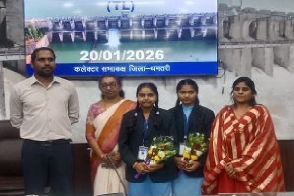 धमतरी की बेटियों का कमाल: ‘टचलेस टेंपल’ मॉडल ने राष्ट्रीय मंच पर बनाई पहचान, देश के टॉप-30 में चयनित