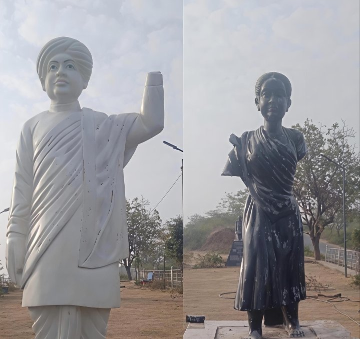 डूंगरपुर: गेंजी घाटा स्थित शहीद काली बाई और नाना भाई खांट की मूर्तियां खंडित, आदिवासी समाज में भारी आक्रोश