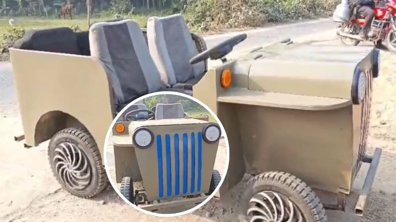 20 रुपए में करें 100 किलोमीटर तक सफर, बिहार के मिस्त्री ने बना दी जुगाड़ वाली ‘इलेक्ट्रिक जीप’ 20 रुपए में करें 100 किलोमीटर तक सफर, बिहार के मिस्त्री ने बना दी जुगाड़ वाली ‘इलेक्ट्रिक जीप’