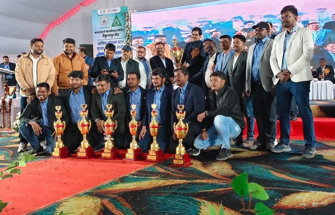 गारे पेलमा-III कोल माइंस ने सुरक्षा में फिर रचा इतिहास – लगातार पांचवें वर्ष मिला ‘ओवरऑल फर्स्ट प्लेस’ सम्मान