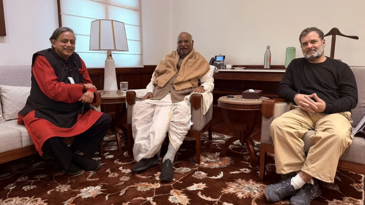 ‘नाराजगी’ की खबरों के बीच खरगे और राहुल से मिले थरूर, मीटिंग के बाद दिया ये बड़ा बयान