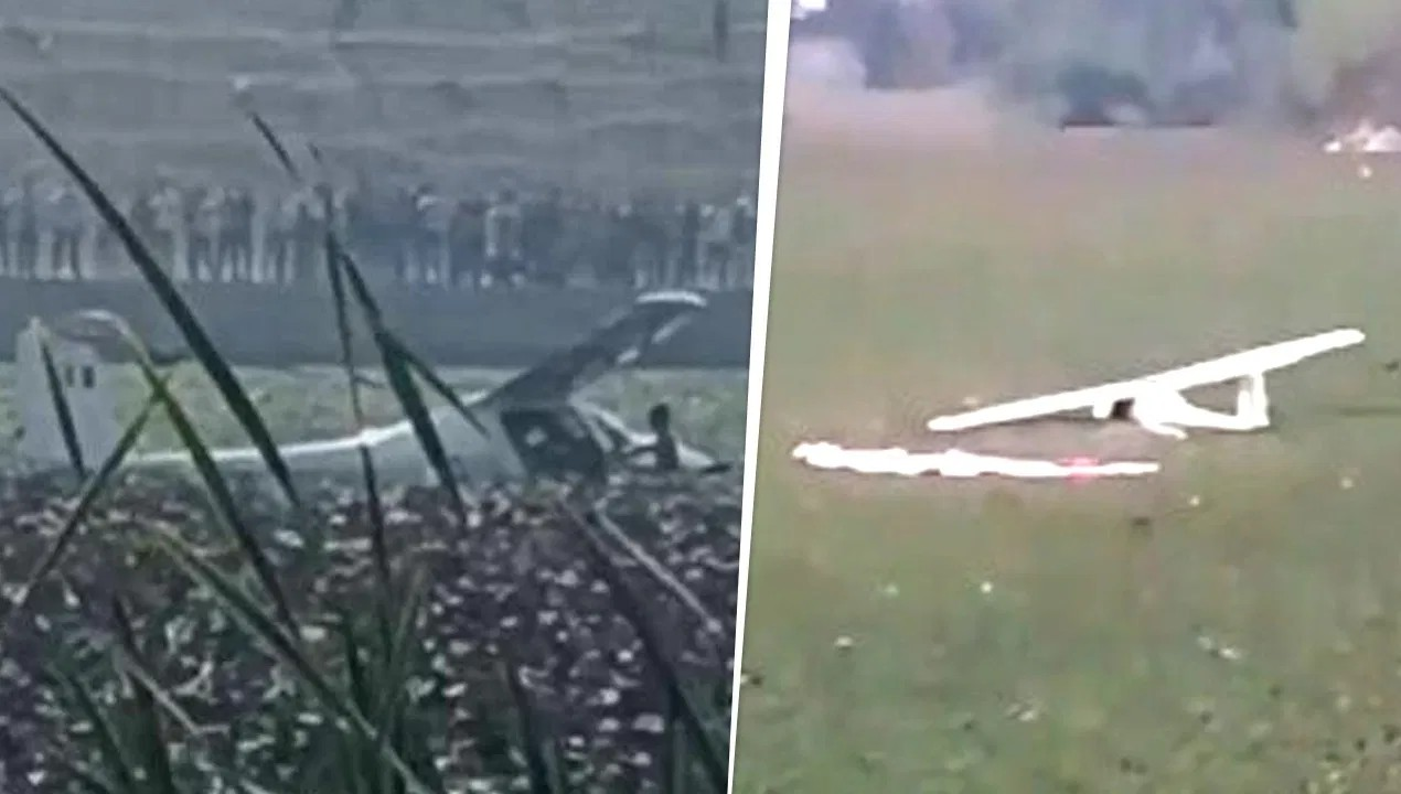 प्रयागराज में सेना का ट्रेनी एयरक्राफ्ट तालाब में गिरा, के पी कॉलेज के पास हुआ हादसा