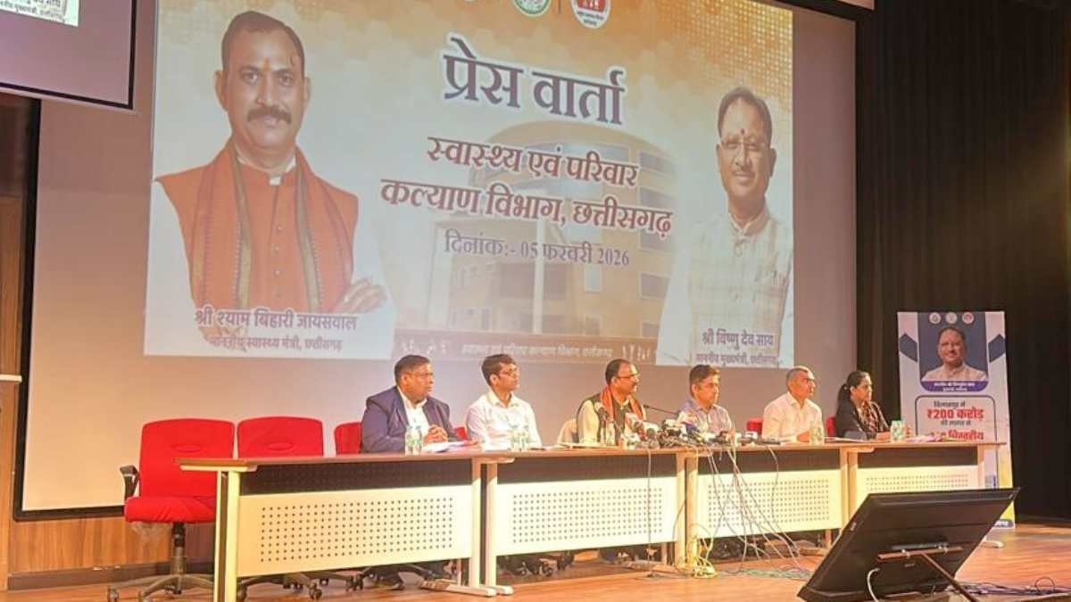 स्वास्थ्य मंत्री की PC: श्यामबिहारी जायसवाल ने गिनाईं दो साल की उपलब्धियां, बोले—इलाज के साथ रोकथाम पर फोकस
