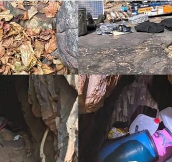 बीजापुर में सुरक्षा बलों द्वारा ताडपाला हिल्स एरिया से विस्फोटक व राशन का डम्प बरामद