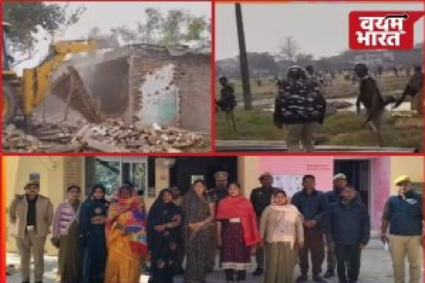 बलिया: पुलिस और राजस्व टीम पर हमला करने वालों पर बड़ी कार्रवाई, 5 महिलाओं समेत 7 गिरफ्तार