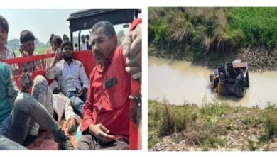 उत्तर प्रदेश: अनियंत्रित टेंपो खाई में गिरी, पांच यात्री गंभीर रूप से घायल
