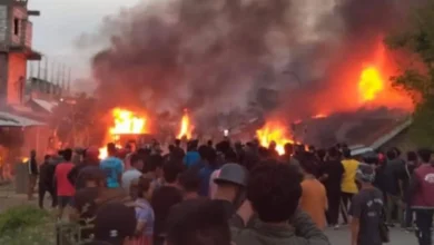 मणिपुर के उखरुल में फिर से भड़की हिंसा : हुई सामुदायिक झड़प, कई घर जलाए गए