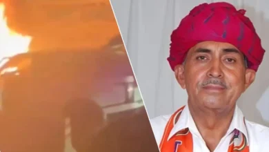 मुंबई-नासिक हाईवे पर भाजपा सांसद की लग्जरी कार में लगी आग, ड्राइवर की सूझबूझ से टला बड़ा हादसा