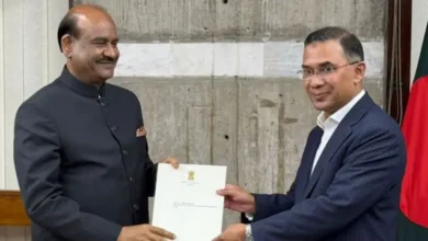 ओम बिरला ने नई बांग्लादेश सरकार के प्रधानमंत्री तारिक रहमान से की मुलाकात, भारत आने का आमंत्रण दिया