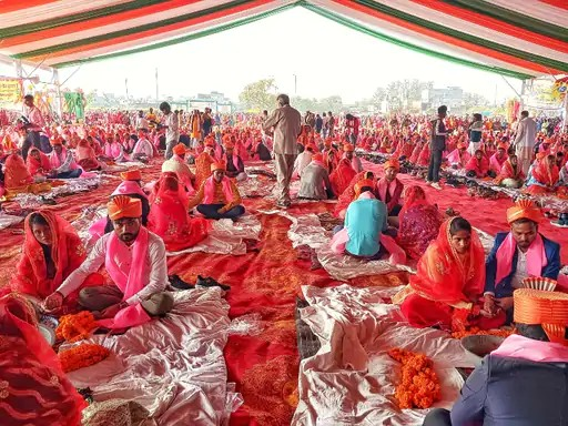 रायपुर में एक मंच, अनेक संस्कार: 1316 जोड़ों का सामूहिक विवाह, हिंदू-मुस्लिम-ईसाई रीति से होंगे फेरे