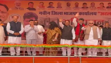 कोरबा में सीएम साय ने भाजपा कार्यालय का भूमिपूजन किया, युवा कांग्रेस के विरोध पर कार्रवाई