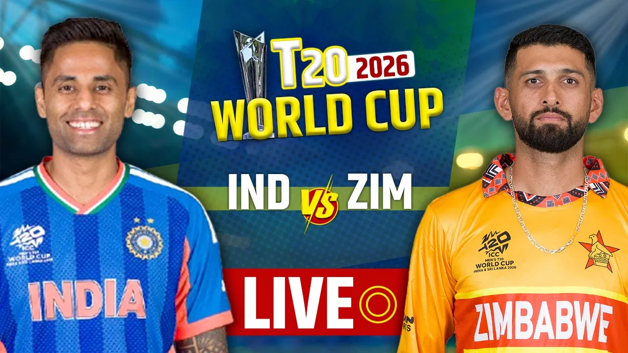 T20 विश्व कप 2026: चेन्नई में रन बरसे, जिम्बाब्वे पर भारत की मजबूत पकड़ T20 विश्व कप 2026: चेन्नई में रन बरसे, जिम्बाब्वे पर भारत की मजबूत पकड़