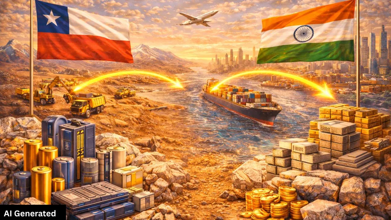 भारत-चिली व्यापार समझौता भारत को दिला सकता है रणनीतिक बढ़त, खनिज आपूर्ति होगी मजबूत