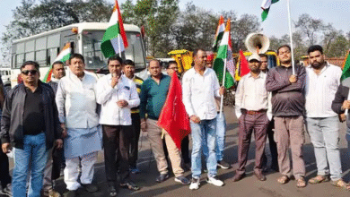 कोरबा में कोयला उद्योग की हड़ताल को कांग्रेस का समर्थन:श्रमिक नेताओं के सात कार्यकर्ता भी खदान बंद कराने पहुंचे