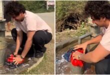 करोड़ों का मालिक सड़क किनारे हैंडपंप पर धो रहा कपड़े, पाकिस्तानी शख्स भी हुआ मुरीद