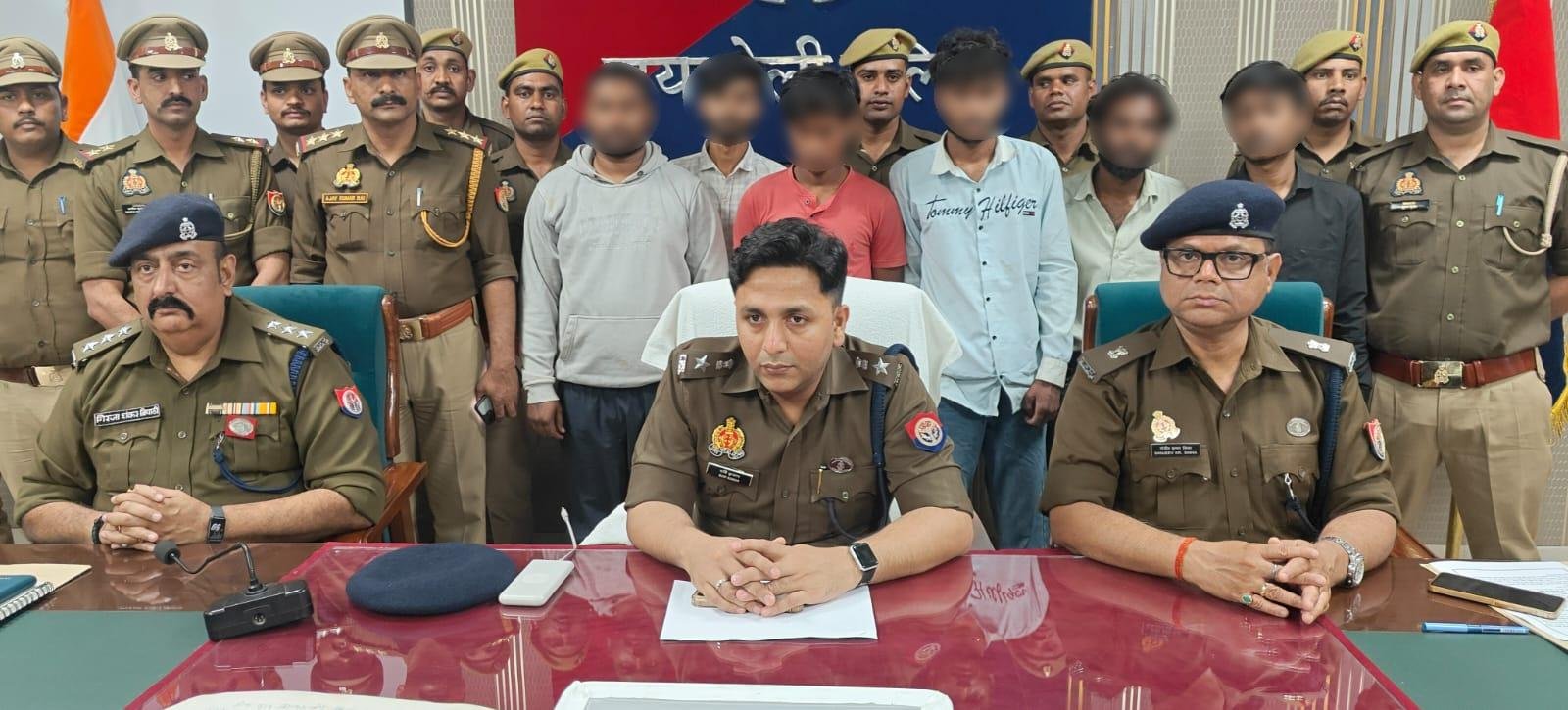 रायबरेली पुलिस का ताबड़तोड़ एक्शन: कंप्यूटर संचालक को लूटने वाले 6 बदमाश अरेस्ट