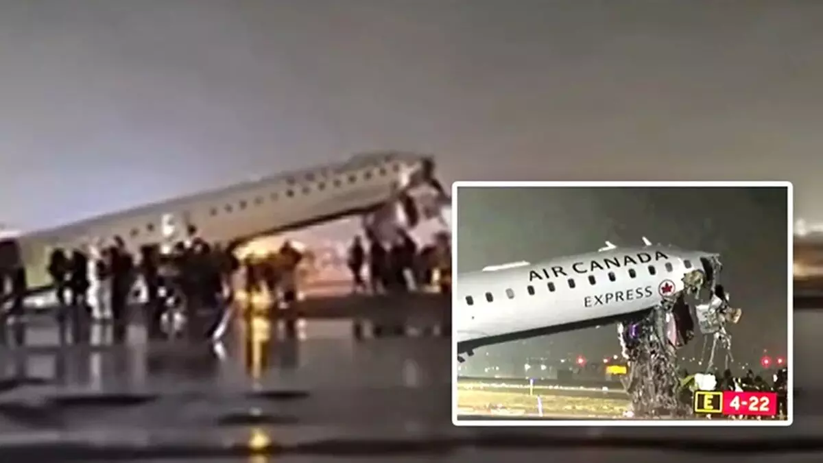 न्यूयॉर्क एयरपोर्ट पर Air Canada Express विमान की ग्राउंड वाहन से टक्कर, कई घायल न्यूयॉर्क एयरपोर्ट पर Air Canada Express विमान की ग्राउंड वाहन से टक्कर, कई घायल