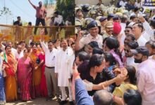 अफीम खेती पर कांग्रेस का हल्लाबोल, बीजेपी दफ्तर का घेराव, सरकार को दी चेतावनी