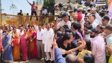 अफीम खेती पर कांग्रेस का हल्लाबोल, बीजेपी दफ्तर का घेराव, सरकार को दी चेतावनी