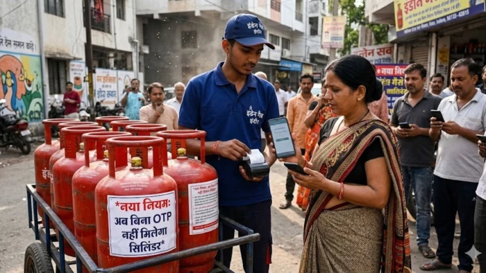 इंदौर में गैस सिलेंडर की कालाबाजारी रोकने के लिए सख्ती, अब OTP से ही होगी डिलीवरी
