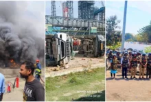 अडाणी पावर प्लांट में श्रमिक की मौत के बाद हिंसा, आगजनी और तोड़फोड़