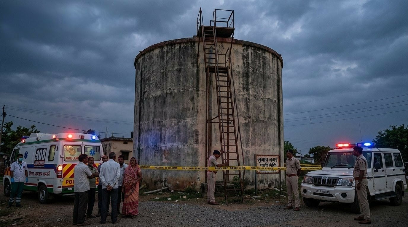 धमतरी: 50 फीट ऊंची पानी की टंकी से कूदकर 17 वर्षीय युवती ने दी जान, इलाके में मचा हड़कंप धमतरी: 50 फीट ऊंची पानी की टंकी से कूदकर 17 वर्षीय युवती ने दी जान, इलाके में मचा हड़कंप