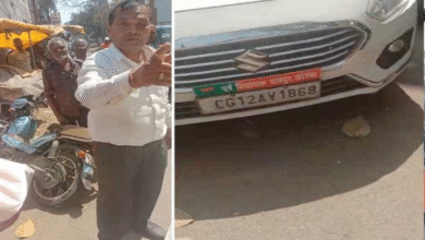 नशे में पूर्व गृहमंत्री के बेटे ने मचाया हंगामा, दुकान में घुसाई कार, पिता का रौब दिखाते थाने से गाड़ी लेकर फरार