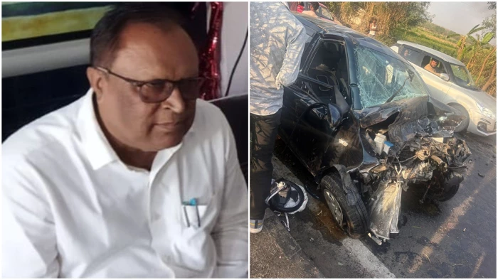 इंदौर एयरपोर्ट जाते समय दर्दनाक हादसा, शिक्षक की मौत, पत्नी और बेटियां घायल इंदौर एयरपोर्ट जाते समय दर्दनाक हादसा, शिक्षक की मौत, पत्नी और बेटियां घायल