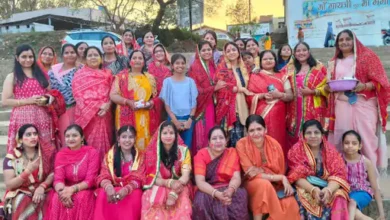 रामानुजगंज में गणगौर पूजा का उत्सव, महिलाओं ने कन्हर नदी तट पर की सामूहिक आराधना